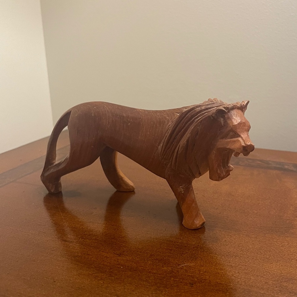 Wooden Handcarved Lion